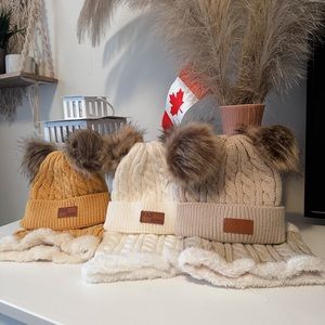 Toddler 3 Hats Sets 3 scarf Sets/ Christmas Gifts